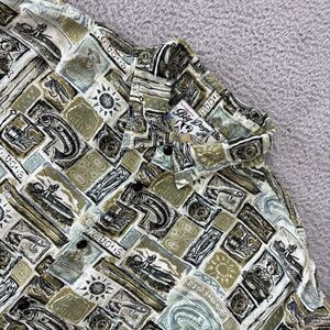 Big Dogs Hawaiian Shirt Mens XL All Over‎ Fishing Fish Print Button Up Rayon